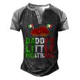 Daddys Little Meatball Proud Italian Pride Italy Men's Henley Raglan T-Shirt Black Grey