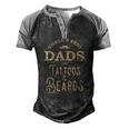 Dads With Tattoos And Beards Men's Henley Raglan T-Shirt Black Grey