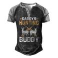Deer Hunting Daddys Hunting Buddy Men's Henley Raglan T-Shirt Black Grey