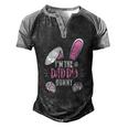 Easter Im Daddy Bunny For Dads Family Group Men's Henley Raglan T-Shirt Black Grey