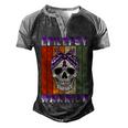 Epilepsy Warrior Skull Women Vintage Purple Ribbon Epilepsy Epilepsy Awareness Men's Henley Shirt Raglan Sleeve 3D Print T-shirt Black Grey