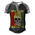 Ewings Sarcoma Warrior Skull Women Vintage Yellow Ribbon Ewings Sarcoma Ewings Sarcoma Awareness Men's Henley Shirt Raglan Sleeve 3D Print T-shirt Black Grey