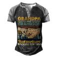 Father Grandpa And Grandson Best Partners In Crime For Life 113 Family Dad Men's Henley Shirt Raglan Sleeve 3D Print T-shirt Black Grey