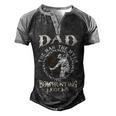 Father Grandpa Dadthe Bowhunting Legend S73 Family Dad Men's Henley Shirt Raglan Sleeve 3D Print T-shirt Black Grey