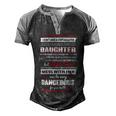 Father Grandpa I Dont Have A Stepdaughter I Have A Freaking Awesome Daughter 164 Family Dad Men's Henley Shirt Raglan Sleeve 3D Print T-shirt Black Grey