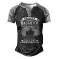 Father Grandpa Im Not A Perfect Daughter 115 Family Dad Men's Henley Shirt Raglan Sleeve 3D Print T-shirt Black Grey