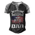 Father Grandpa My Favorite Physical Therapist Calls Me Dad S Day 510 Family Dad Men's Henley Shirt Raglan Sleeve 3D Print T-shirt Black Grey