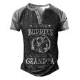 Father Grandpa My Fishing Buddies Call Me Grandpa Cute S Day204 Family Dad Men's Henley Shirt Raglan Sleeve 3D Print T-shirt Black Grey