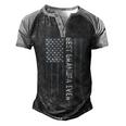 Fathers Day Best Dad Ever With Us V2 Men's Henley Shirt Raglan Sleeve 3D Print T-shirt Black Grey