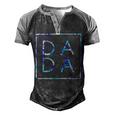 Fathers Day For New Dad Men's Henley Shirt Raglan Sleeve 3D Print T-shirt Black Grey