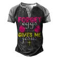 Forger Eggs Gives Me Jesus Funny Easter Day Men's Henley Shirt Raglan Sleeve 3D Print T-shirt Black Grey