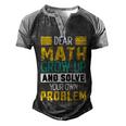 Funny Math Quote For Girls Boys Teens Men Women Dear Math Math Men's Henley Shirt Raglan Sleeve 3D Print T-shirt Black Grey