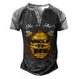 Gender Reveal He Or She Uncle To Bee Men's Henley Shirt Raglan Sleeve 3D Print T-shirt Black Grey