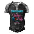 Gender Reveal Touchdowns Or Tutus Dad Matching Baby Party Men's Henley Raglan T-Shirt Black Grey