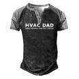 Hvac Technician Father Hvac Dad Men's Henley Shirt Raglan Sleeve 3D Print T-shirt Black Grey
