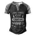 I Dont Always Drink When Im Camping Oh Wait Yes I Do Men's Henley Shirt Raglan Sleeve 3D Print T-shirt Black Grey