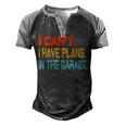 Ill Be In The Garage Funny Dad Work Repair Car Mechanic Men's Henley Shirt Raglan Sleeve 3D Print T-shirt Black Grey