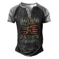 Its Not A Dad Bod Its A Father Figure Men Vintage Men's Henley Raglan T-Shirt Black Grey