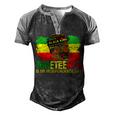 Juneteenth Is My Independence Day Black King Fathers Day Men's Henley Shirt Raglan Sleeve 3D Print T-shirt Black Grey