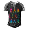Kids Rad Like Dad Tie Dye Funny Father’S Day Kids Boys Son Men's Henley Shirt Raglan Sleeve 3D Print T-shirt Black Grey