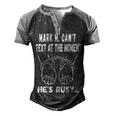 Mark M Cant Text At The Moment Hes Busy Men's Henley Shirt Raglan Sleeve 3D Print T-shirt Black Grey