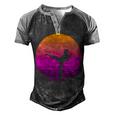 Martial Arts Womens Silhouette Retro 169 Shirt Men's Henley Shirt Raglan Sleeve 3D Print T-shirt Black Grey