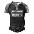 Mechanical Engineer Evil Genius Cleverly Men's Henley Raglan T-Shirt Black Grey