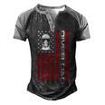 Mens 4Th Of July Us Flag Diver Dad Gift For Fathers Day Men's Henley Shirt Raglan Sleeve 3D Print T-shirt Black Grey