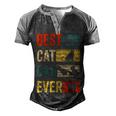 Mens Best Cat Dad Ever Funny Fathers Day Gifts 461 Trending Shirt Men's Henley Shirt Raglan Sleeve 3D Print T-shirt Black Grey