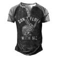 Mens Dont Fluff With Me Tshirt Funny Bunny Rabbit Easter Graphic Novelty Tee 176 Trending Men's Henley Shirt Raglan Sleeve 3D Print T-shirt Black Grey