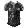 My Son Is Soldier Proud Military Dad 704 Shirt Men's Henley Shirt Raglan Sleeve 3D Print T-shirt Black Grey