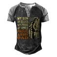 My Son Is Soldier Proud Military Dad 715 Shirt Men's Henley Shirt Raglan Sleeve 3D Print T-shirt Black Grey