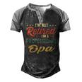 Opa Grandpa Gift Im A Professional Opa Men's Henley Shirt Raglan Sleeve 3D Print T-shirt Black Grey