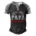 Papa Birthday Crew Race Car Racing Car Driver Dad Daddy Men's Henley Shirt Raglan Sleeve 3D Print T-shirt Black Grey