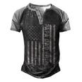 Papa Dad Bruh Fathers Day 4Th Of July Us Vintage Gift 2022 Men's Henley Shirt Raglan Sleeve 3D Print T-shirt Black Grey