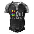 Peace Out 8Th Grade Tie Dye Graduation Class Of 2022 Virtual V2 Men's Henley Raglan T-Shirt Black Grey