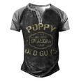 Poppy Because Grandpa Is For Old Guys Men's Henley Shirt Raglan Sleeve 3D Print T-shirt Black Grey