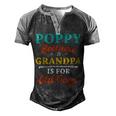 Poppy Because Grandpa Is For Old Guys V3 Men's Henley Shirt Raglan Sleeve 3D Print T-shirt Black Grey