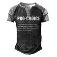 Pro Choice Definition Feminist Womens Rights My Choice Men's Henley Shirt Raglan Sleeve 3D Print T-shirt Black Grey