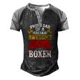 Proud Dad Of A Freakin Awesome Boxer For Boxing Dads Men's Henley Raglan T-Shirt Black Grey