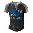 Real Estate Agent Men Dad Realtor Raglan Baseball Men's Henley Raglan T-Shirt Black Grey