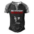 Retirement To Do List Fish I Worked My Whole Life To Fish Men's Henley Raglan T-Shirt Black Grey