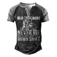 Truck Driver - Funny Big Trucking Trucker Men's Henley Shirt Raglan Sleeve 3D Print T-shirt Black Grey