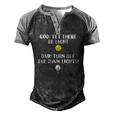 Turn Off The Damn Lights For Dad Birthday Or Fathers Day Men's Henley Raglan T-Shirt Black Grey