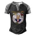 Ugly Christmas Vintage Joe Biden Merry 4Th Of July Men's Henley Raglan T-Shirt Black Grey