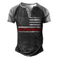 Ultra Maga United State Flag V2 Men's Henley Shirt Raglan Sleeve 3D Print T-shirt Black Grey