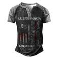 Ultra Maga We The People Proud Republican Usa Flag V2 Men's Henley Shirt Raglan Sleeve 3D Print T-shirt Black Grey