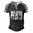 The Walking Dad Cool Tv Shower Fans Essential Men's Henley Raglan T-Shirt Black Grey
