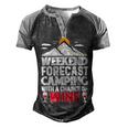 Weekend Forcast Camping Retro Vintage 27 Shirt Men's Henley Shirt Raglan Sleeve 3D Print T-shirt Black Grey