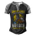 Welder Clothes For Men Funny Welding V2 Men's Henley Shirt Raglan Sleeve 3D Print T-shirt Black Grey